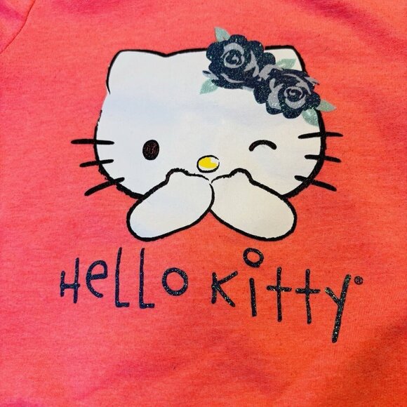 Hello Kitty Sanrio Hoodie Girl Size 4T Full Zip Pink Two Sided Vintage Y2K - Picture 12 of 12